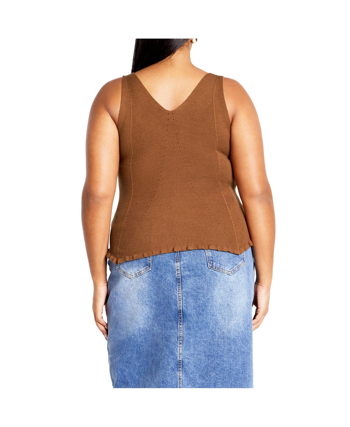 City Chic Women's Sammie V-neck Top
