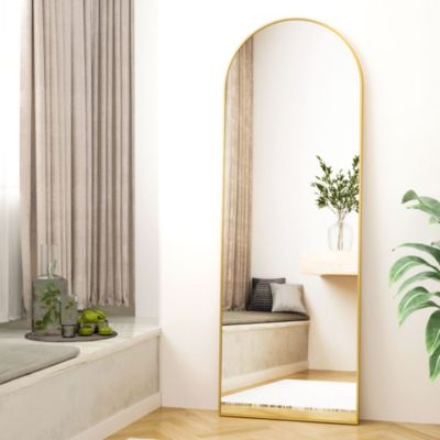 21x64 Arched Full Length Mirror Gold Frame - Stylish Decor