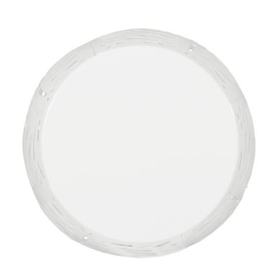  Modern Palm Leaf Side Table with Durable Iron Frame