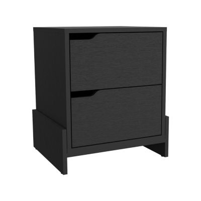 Brookland Nightstand with Drawers (Wengue Finish)