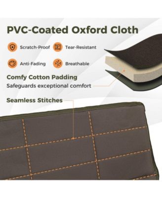 Oversized Camping Chair Folding Loveseat Camping Couch with Cup Holders & Thick Padding