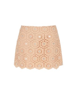 Women's Embroidered Mini Skirt
