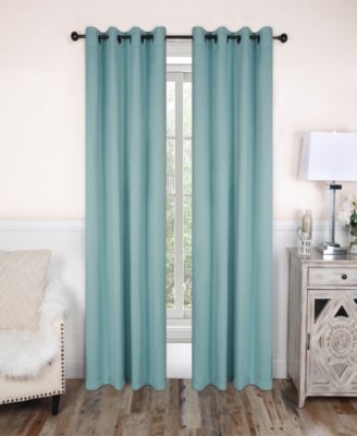 Solid Classic Modern Wrinkle Resistant Room Darkening 8-Piece Curtain Set with Grommet Header Top, 52" X 84"