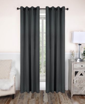 Solid Semi Blackout Grommet Washable Room Darkening Curtain Panels, Set of 2