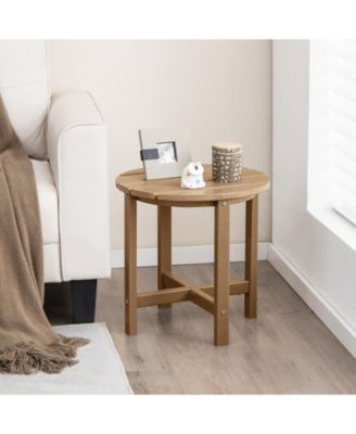 18 Inch Round Weather-Resistant Adirondack Side Table