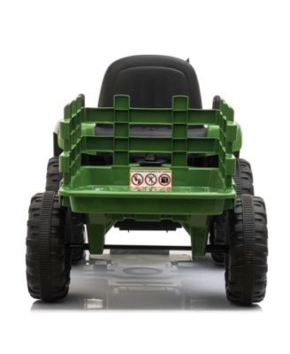 Streamdale Kids Ride-On Tractor with Trailer & Lights, Perfect Gift for Ages 3-6