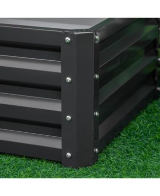 Stylish & Durable 2-Pack Elevated Garden Planters with Open Bottoms