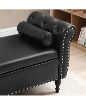 Streamdale 63" Upholstered Storage Bench Ottoman