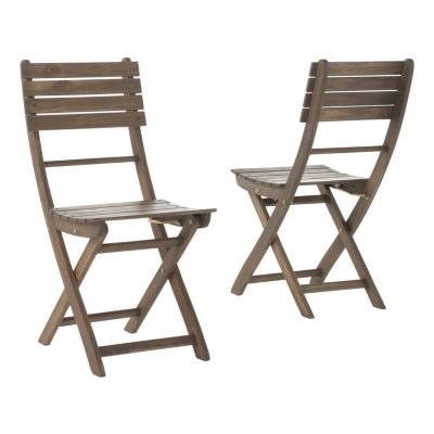 Streamdale Acacia Wood Folding Dining Chairs (Set of 2) for Outdoor Hosting