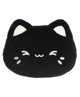 Medium Meowchi Face Plush Tasty Peach Enchanting Plush Toy Black Sesame 10"