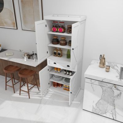 Four-Door, One-Drawer Cabinets, Metric Hinge Full Cover Door Panel