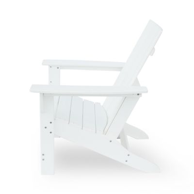 Durable Resin Adirondack Chair with Rustic Aesthetic