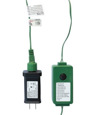 7.5ft Pre Lit Green Slim Fir Artificial Christmas Tree with 350 strawberry Lights,9 Functional Warm White Multi color, remote controller