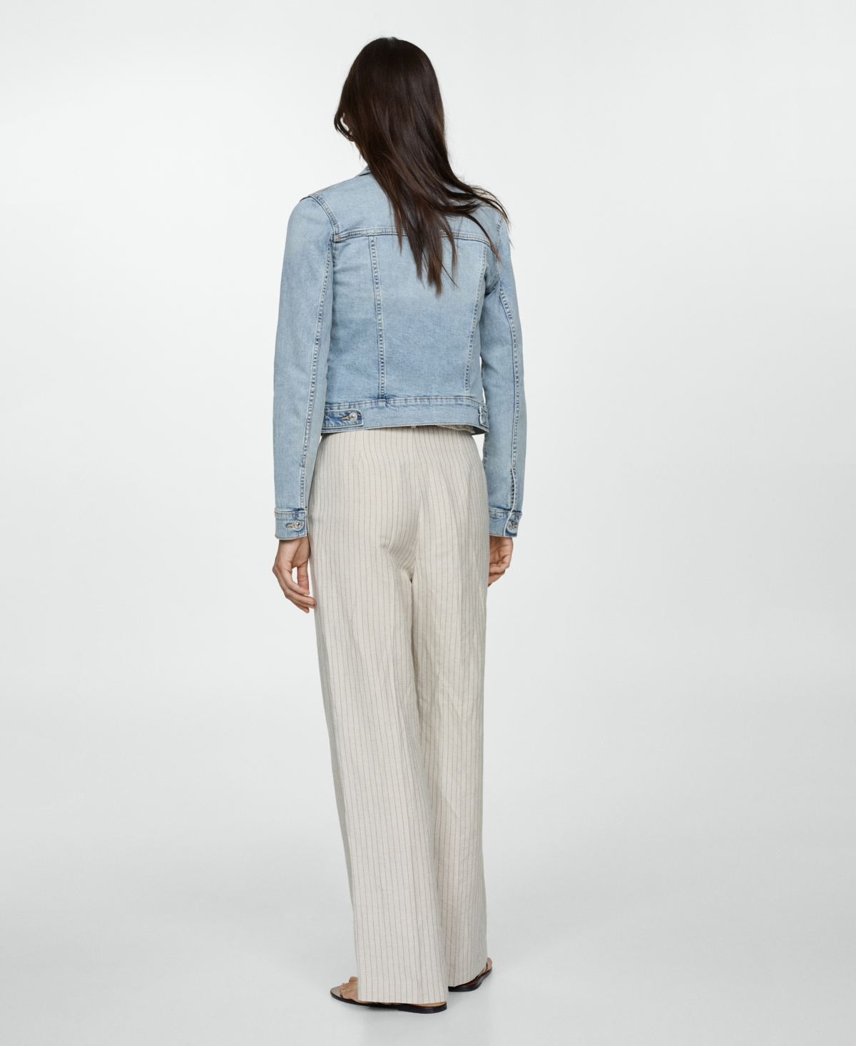 Mango Women's Pocketed Denim Jacket