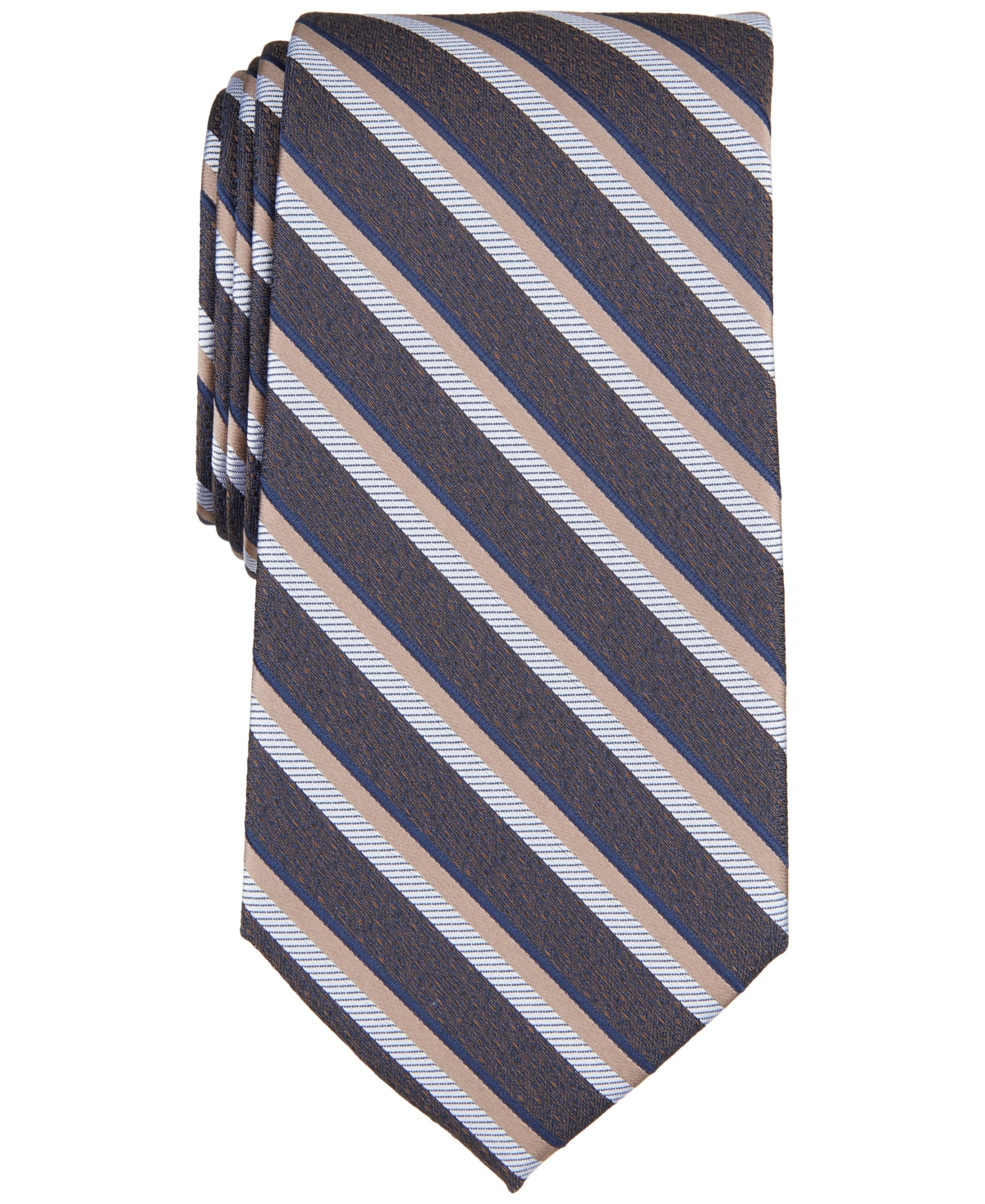 Perry Ellis Men's Arnett Classic Stripe Tie - Hunter