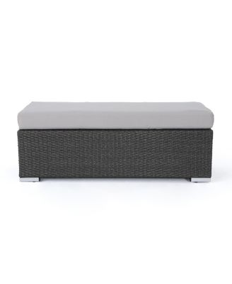 All-Weather Wicker Picnic Bench for Backyard Staycations