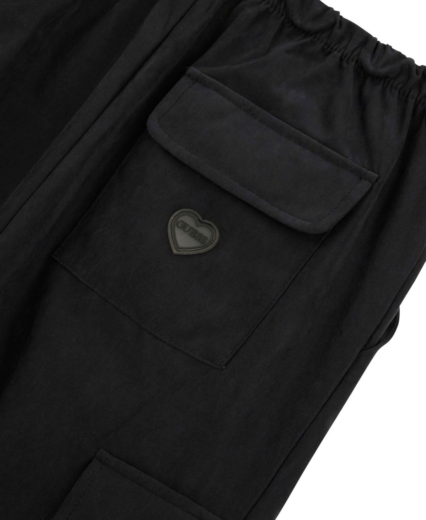 Брюки GUESS Parachute Cargo Pants для девочек, цвет: Чёрный — фото 7
