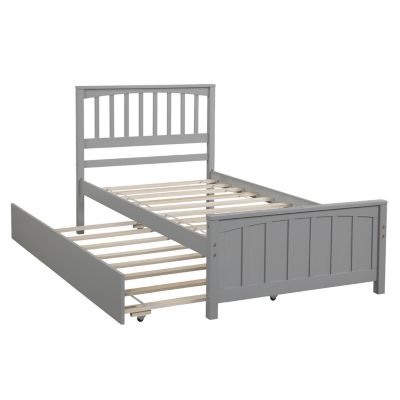 Streamdale Twin Size Platform Bed With Trundle