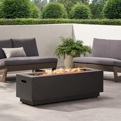 Streamdale 50,000 BTU Rectangular Fire Pit, Assembly-Free
