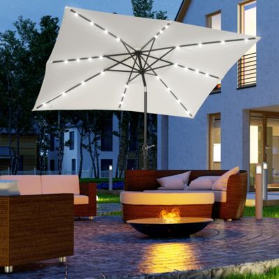 Illuminating Solar Patio Umbrella Shade and Light in One