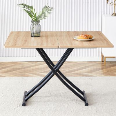 Adjustable Height Foldable Table with Easy Assembly