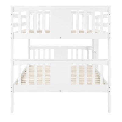 Streamdale Full Over Full Bunk Bed With Ladder For Bedroom, Guest Room Furniture