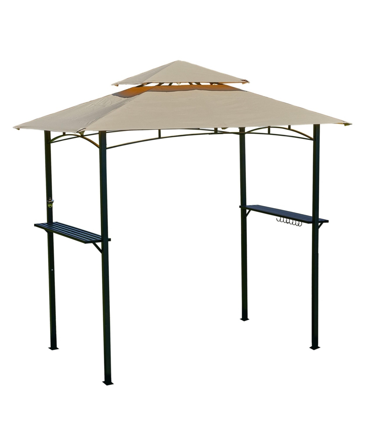Mondawe Outdoor Grill Gazebo Double Tier Soft Top Canopy