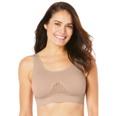 Women's Plus Size Wireless Cooling Seamless Bra