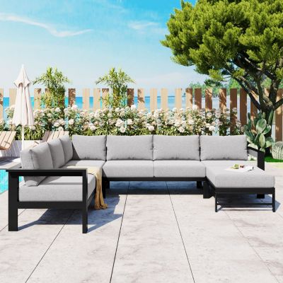 Streamdale Premium Aluminum Outdoor Sofa Set for Ultimate Comfort and Durability