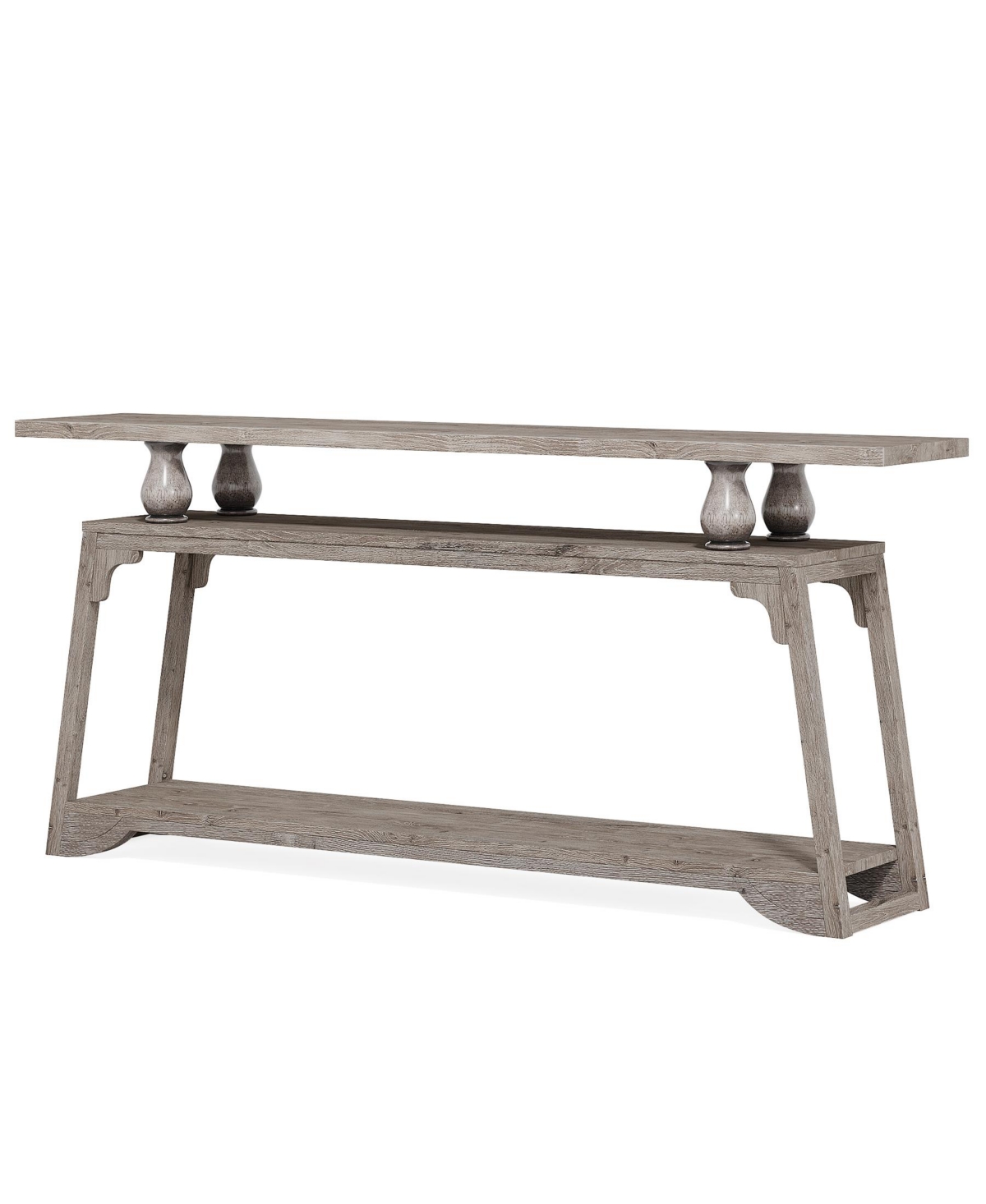 Tribesigns 70.9-Inch Extra Long Console Table, 2-Tier Farmhouse Sofa Table Behind Couch, Large Engineered Wood Entry Console, Brown