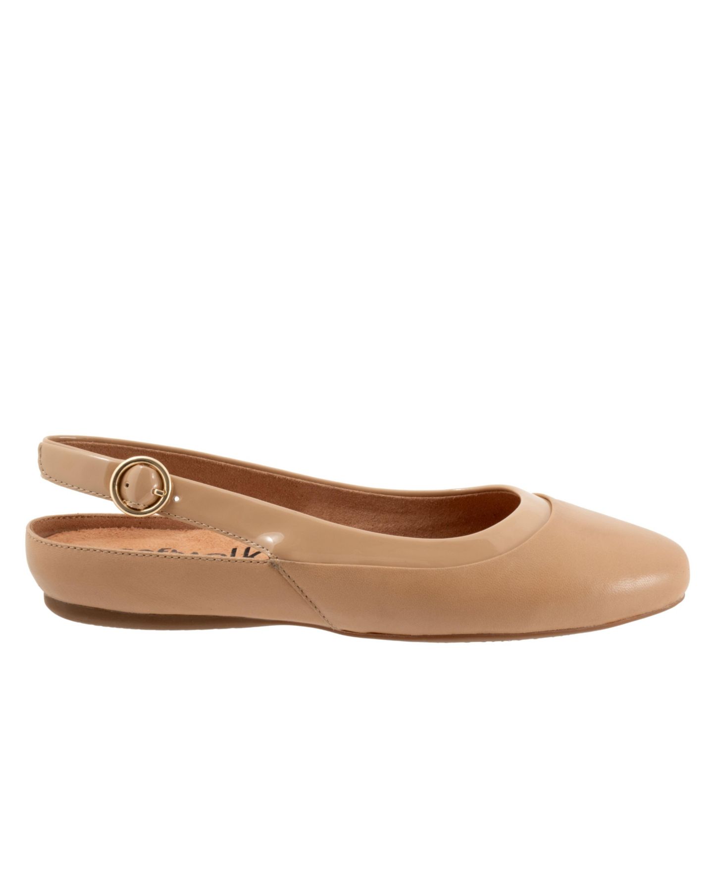 Женские балетки SoftWalk Sheffield Slingback, цвет: Бежевый — фото 2