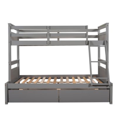 Streamdale Twin Over Full Bunk Bed With Storage