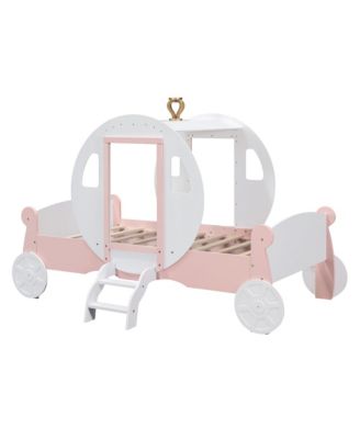 Princess Carriage Bed with Wood Platform
