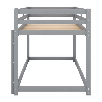 Streamdale Twin Over Twin Floor Bunk Bed With Ladder