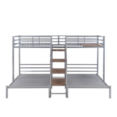 Streamdale Triple Bunk Bed w/ Staircase & Storage