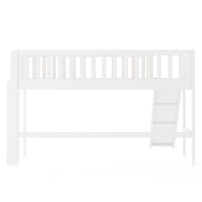 Streamdale Twin Size Low Loft Bed With Ladder And Slide