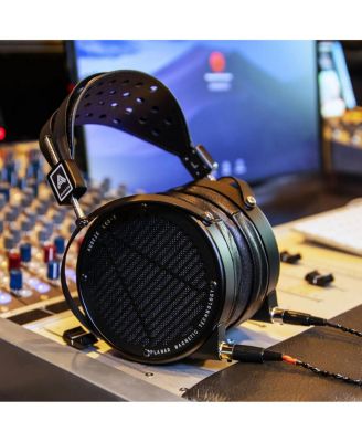 LCD-X Planar Magnetic Over-Ear Headphones with Carrying Case (Black, Leather-Free)