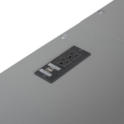 Loft Bed with Desk, and Charging Station