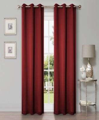 Classic Solid Room Darkening Grommet Top Curtains, 42" x 96" (Set of 2)