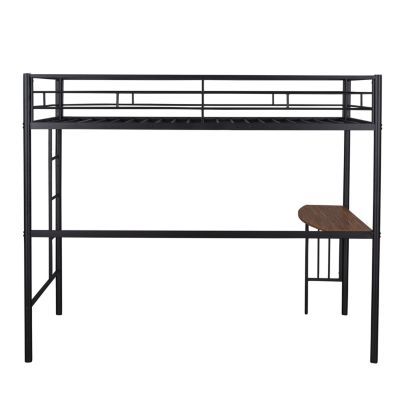 Streamdale Twin Loft Bed with Desk and Safety Rails