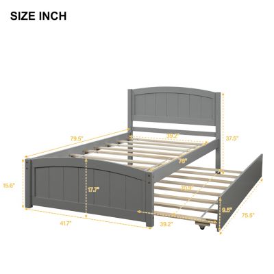 Streamdale Twin Size Platform Bed With Trundle