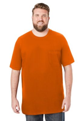 Men's by KingSize Heavyweight Longer-Length Pocket Crewneck T-Shirt