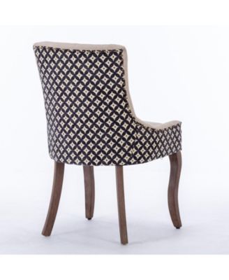 Modern Dining Chair with Hand-Crafted Slot Seam Backrest