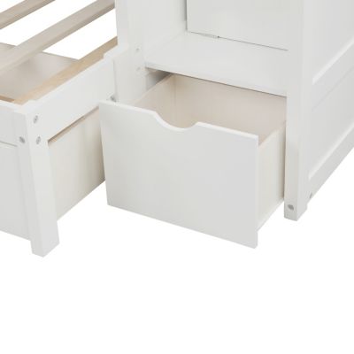 Streamdale Twin Over Full Bunk Bed with Storage