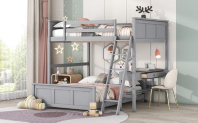 Streamdale Full Over Full Bunk Bed With Desk