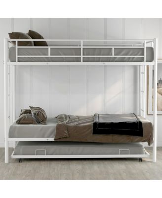 Twin Over Twin Bunk Bed With Trundle