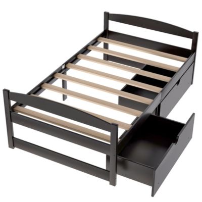 Streamdale Twin Size Platform Bed, With Two Drawers