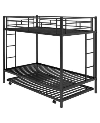 Twin Over Twin Bunk Bed With Trundle