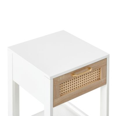Streamdale Rattan End Table with Drawer