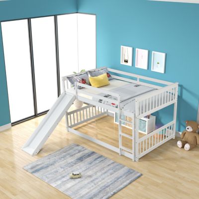 Streamdale Full Over Full Bunk Bed With Slide
